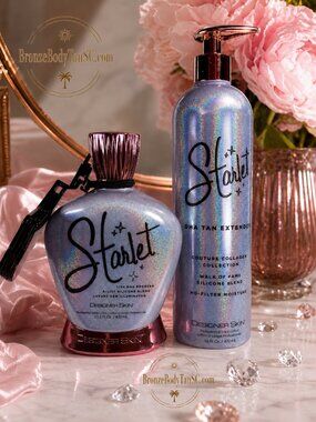 Starlet Silver DHA Body Lotion & Bronzer Duo - Designer Skin Tanning - Brand New